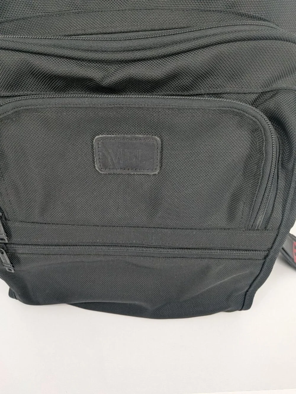 TUMI Ballistic Nylon Laptop Backpack Pockets Executive Travel MBL Logo Work Bag